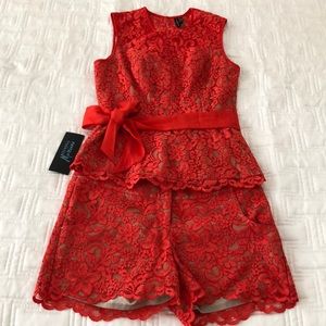 Marciano Mandarin Red Lace Set